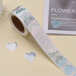 Heart Shaped Laser Stickers Roll&nbsp;DIY-K027-G01