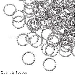 304 Stainless Steel Open Jump Rings&nbsp;STAS-UN0001-52P