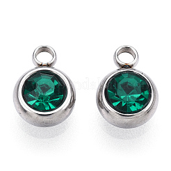 201 Stainless Steel Rhinestone Charms&nbsp;STAS-S068-03