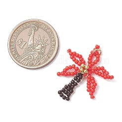 Glass Seed Beaded Pendants&nbsp;PALLOY-MZ01251