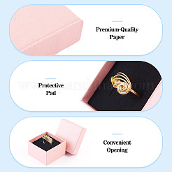 12Pcs Square Cardboard Jewelry Storage Boxes&nbsp;CON-TA0001-41
