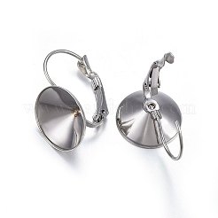 Tarnish Resistant 201 Stainless Steel Leverback Earring Findings&nbsp;X-STAS-P210-29P