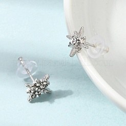 3 Pairs Alloy & Rhinestone Stud Earrings for Women&nbsp;AL-CBA004A-02P