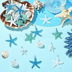30Pcs 5 Styles Opaque Resin Pendants&nbsp;RESI-CJ0004-91