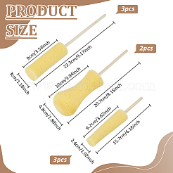8Pcs 3 Styles Sponge Clay Sculpture Tool&nbsp;AJEW-BC0009-63
