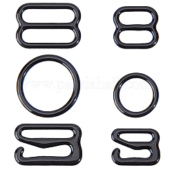 300Pcs 6 Styles Iron Underwear Strap Buckles&nbsp;FIND-GF0009-50B