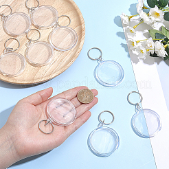 Acrylic Photo Frame Keychains&nbsp;KEYC-WH0038-78