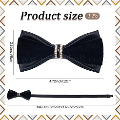 Imitation Leather Bow Ties&nbsp;AJEW-WH20020-441B