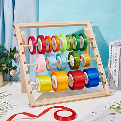 Wooden Ribbon Storage Rack&nbsp;ODIS-WH0086-127