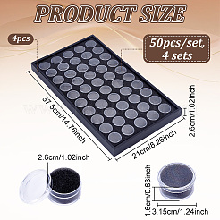 Resin Nail Art Decoration Storage Box for Rhinestones&nbsp;MRMJ-WH0112-06