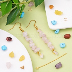 DIY Mixed Stone Chip Beads Earrings Making Kit&nbsp;DIY-FS0002-38