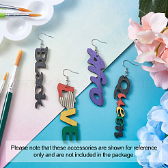 DIY Word Style Earring Making Kits&nbsp;DIY-TA0008-61