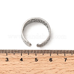 304 Stainless Steel Open Cuff Rings&nbsp;RJEW-H261-16P