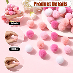 120Pcs 4 Colors  Polyester Pompom Ball&nbsp;FIND-SC0019-66A