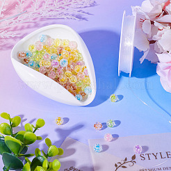DIY Acrylic Round Beaded Stretch Bracelet Making Kit&nbsp;DIY-TA0009-87