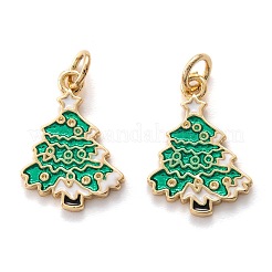 Real 18K Gold Plated Brass Enamel Pendants&nbsp;KK-A154-17G
