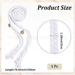 Hand-Woven Cotton Wedding Rope&nbsp;DIY-WH20002-193C