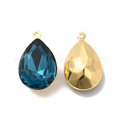 Real 18K Gold Plated Brass with Glass Pendants&nbsp;KK-177-22G