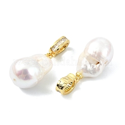 Natural Baroque Keshi Pearl Edison Pearl Pendants&nbsp;PALLOY-JF05285