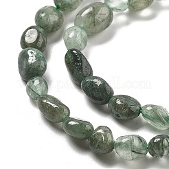 Natural Green Rutilated Quartz Beads Strands&nbsp;G-C179-F07-02