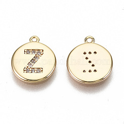 Brass Micro Pave Clear Cubic Zirconia Charms&nbsp;LS-KK-N231-233Z-NF