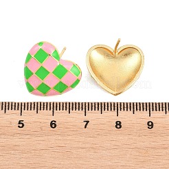 Brass Stud Earrings&nbsp;EJEW-G471-38G-01