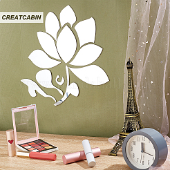 Mirror Wall Stickers&nbsp;DIY-WH0282-26B