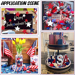 240Pcs Wooden Five-pointed Stars Display Decoration&nbsp;DIY-SP0004-01