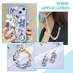 120Pcs 3 colors Imitation Gemstone Style Acrylic Linking Rings&nbsp;OACR-FH0001-041