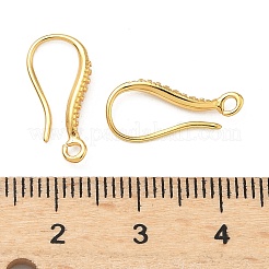 Brass Earring Hooks&nbsp;KK-H532-09G