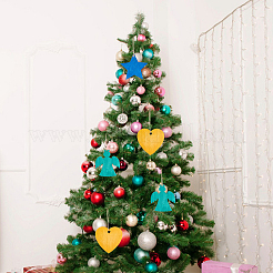 Christmas Theme Wooden Pendants Decorations&nbsp;WOOD-GA0001-09