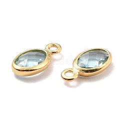 Eco-Friendly Brass with Glass Pendants&nbsp;KK-K268-01E