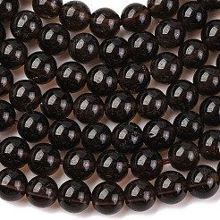 Natural Smoky Quartz Round Beads Strands&nbsp;X-G-E329-6mm-38
