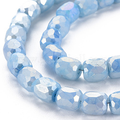 Opaque Baking Paint Glass Beads Strands&nbsp;EGLA-N006-008-B07