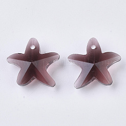Transparent Glass Charms&nbsp;GLAA-N033-01C