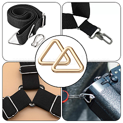 20Pcs Triangle Alloy Linking Rings&nbsp;FIND-CY0001-17G