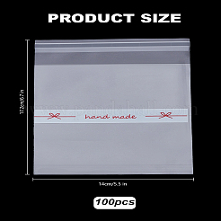 100Pcs OPP Cookie Bags&nbsp;ABAG-LP0001-33
