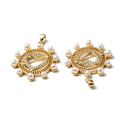 Plastic Imitation Pearl Pendants&nbsp;KK-P235-07G