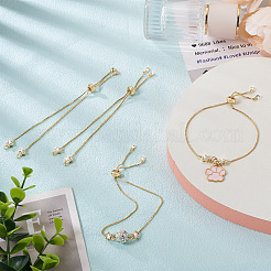 Rack Plating Adjustable Brass Slider Bracelets&nbsp;YS-TAC0001-14G