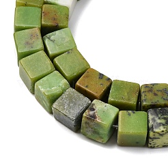 Natural Serpentine Beads Strands&nbsp;G-B155-C01-8x8mm