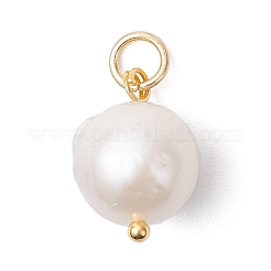 Natural Baroque Pearl Keshi Pearl Pendants&nbsp;PALLOY-JF04627-01
