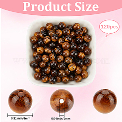 120Pcs Natural Tiger Eye Beads&nbsp;G-PA0001-05B