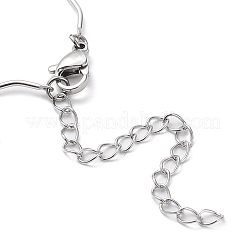 Non-Tarnish 304 Stainless Steel Twist Bar Link Chain Necklace&nbsp;X-NJEW-K249-11P