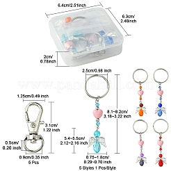 Glass & Acrylic Pendant Keychain&nbsp;KEYC-FS0001-04