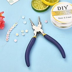 Round Copper Jewelry Wire with 6-in-1 Bail Making Pliers&nbsp;CWIR-YW0001-01