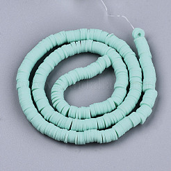 Handmade Polymer Clay Beads Strands&nbsp;CLAY-R089-6mm-121