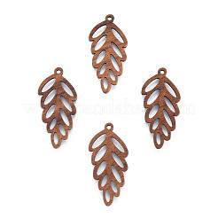 Natural Walnut Wood Pendants&nbsp;WOOD-N011-015
