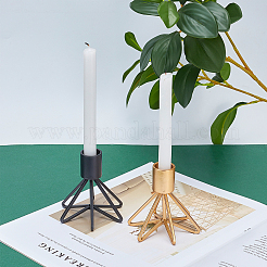 2Pcs 2 Colors Iron Candle Holder&nbsp;AJEW-GF0002-62