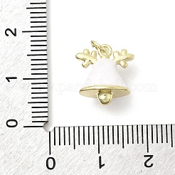 Brass Micro Pave Cubic Zirconia Pendants&nbsp;KK-A278-10G-02