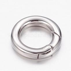 Tarnish Resistant 304 Stainless Steel Spring Gate Rings&nbsp;STAS-D070-01P-1